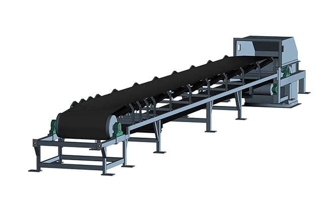 采用了結構緊湊、剛性好、強度高的三角形機架，機架部分、中間架和中間架支