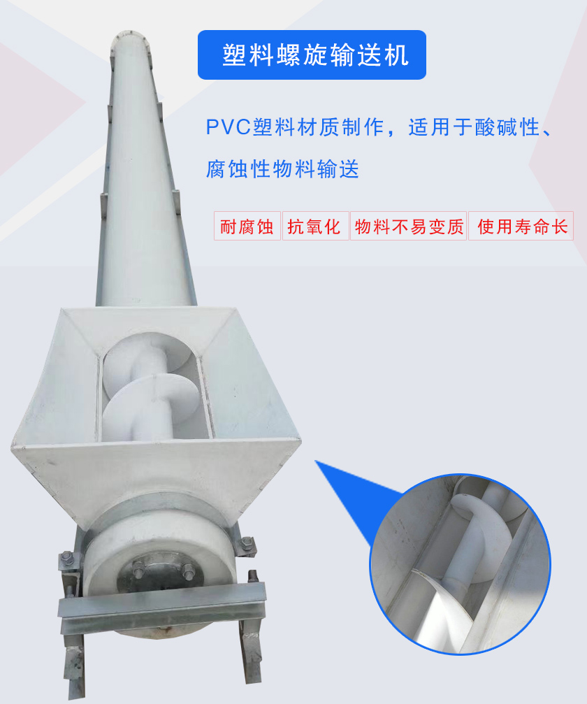 PVC塑料材質(zhì)制作,適用于酸堿性、腐蝕性物料輸送