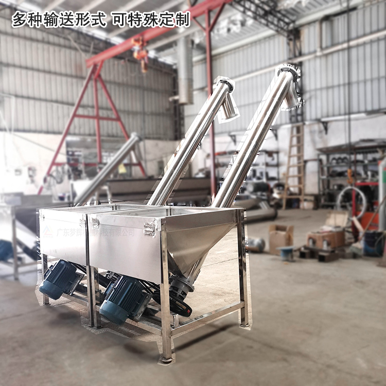 不銹鋼螺旋輸送機(jī)可“量身定制”，多種輸送形式